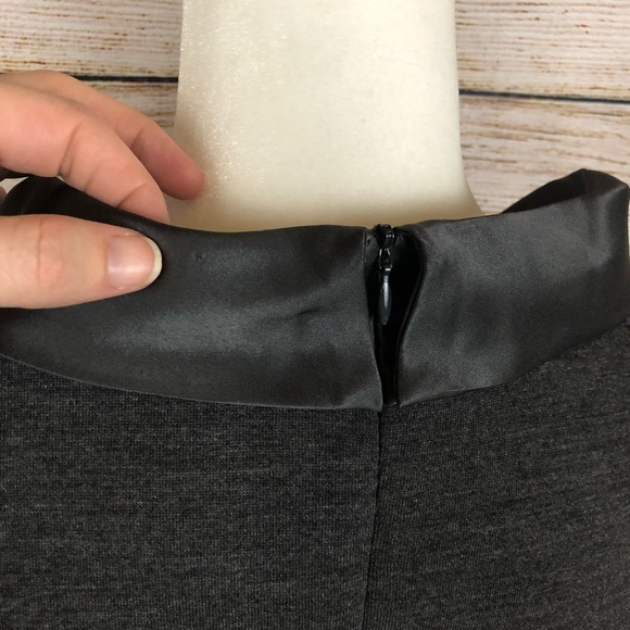 Milly New York Gray Wool Blend Dress w/ Bow Detail - Picture 4 of 8